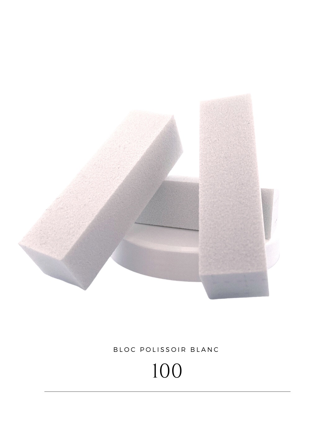 10 Blocs polissoir blanc
