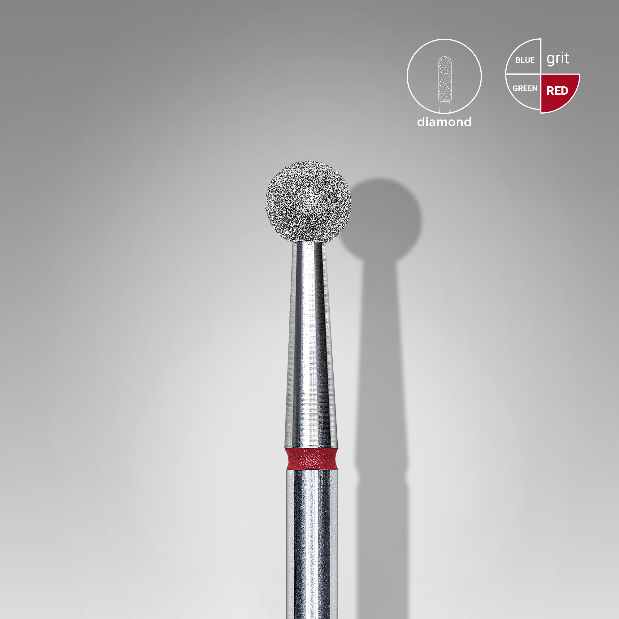 STALEKS FRAISE DIAMANTÉE MANUCURE RUSSE BOULE ROUGE FA01R040 4mm