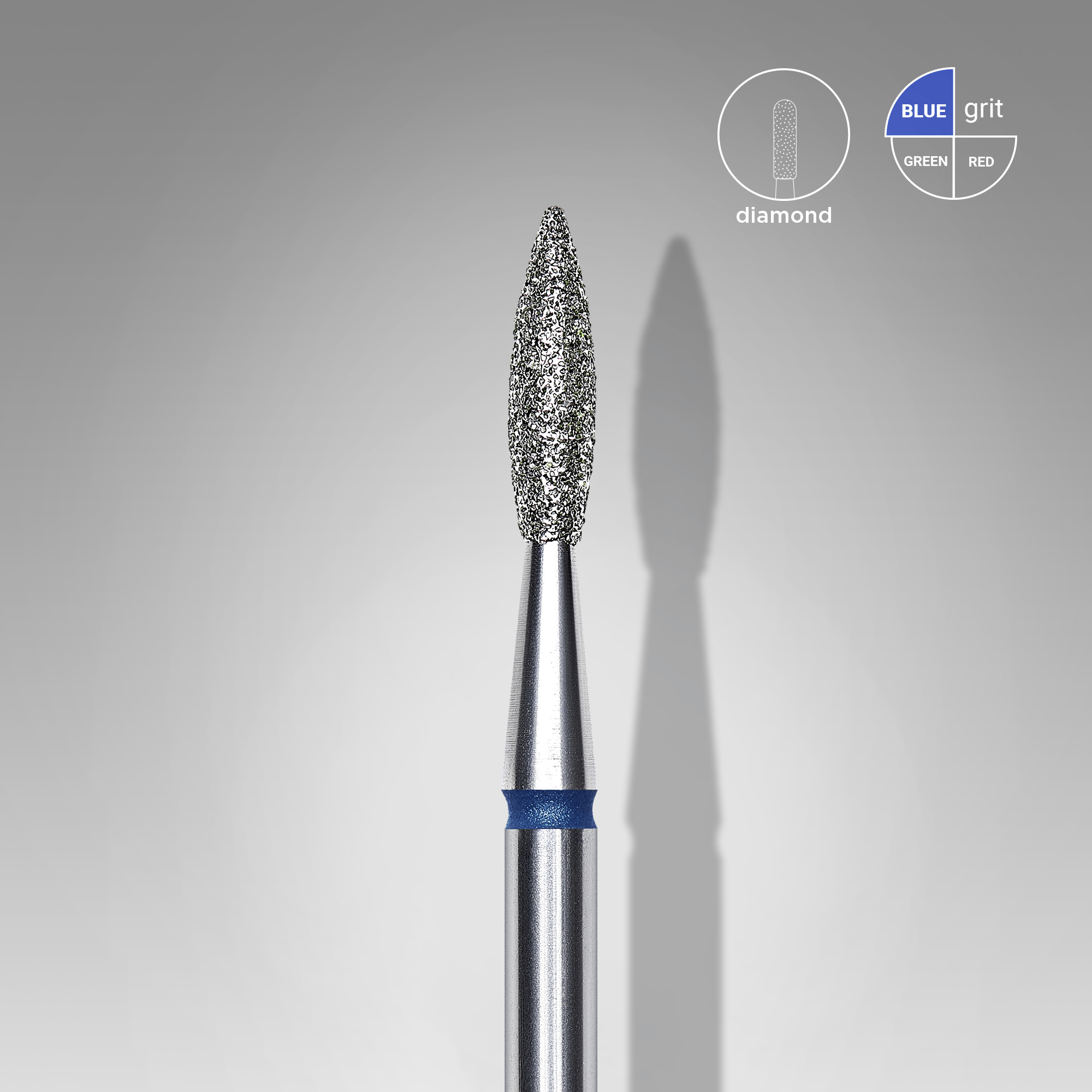 STALEKS FRAISE DIAMANTÉE MANUCURE RUSSE FLAMME BLEUE FA11B021/8 2,1MM/8MM