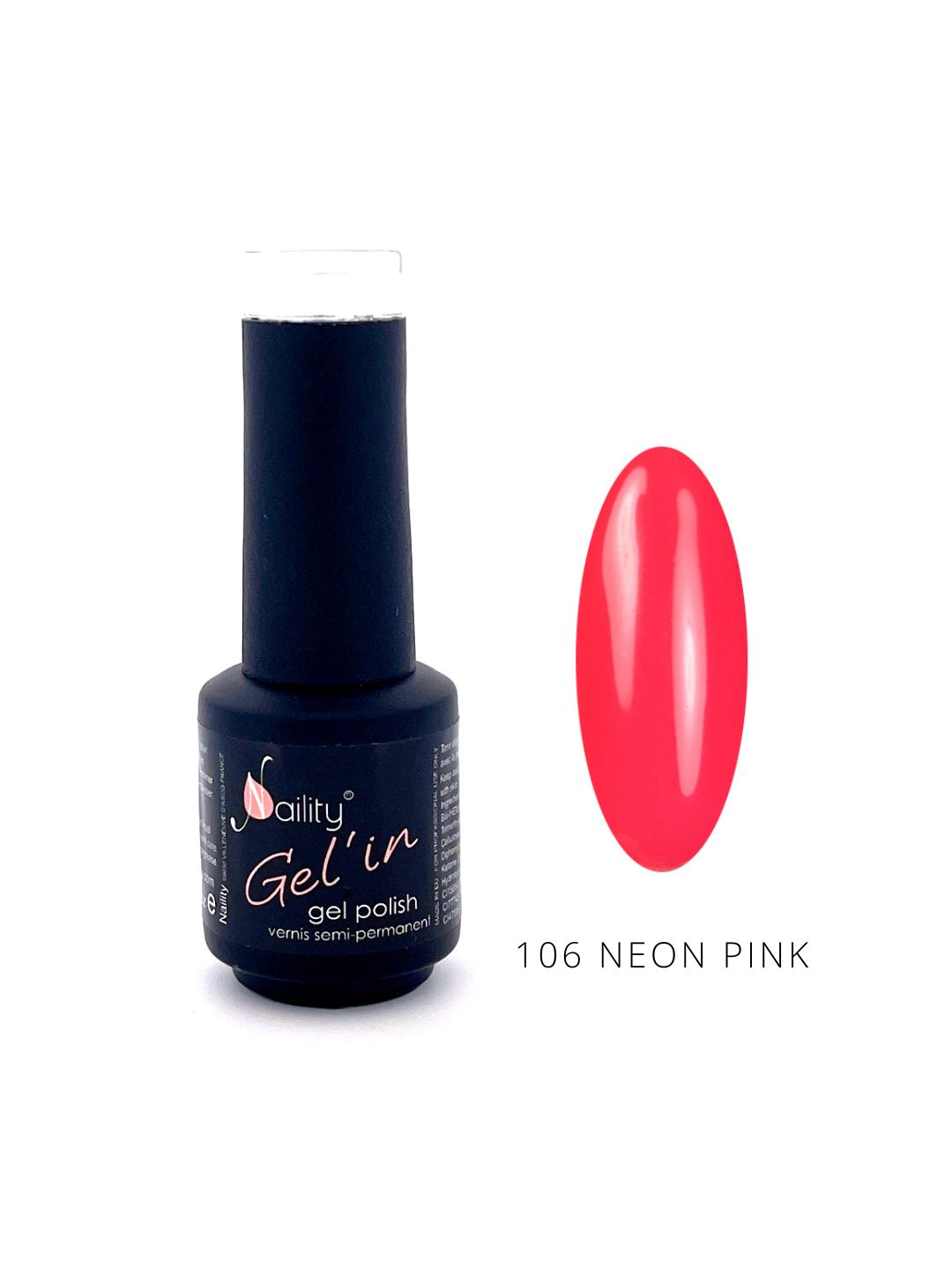VERNIS SEMI-PERMANENT 106 Néon Pink 15ml