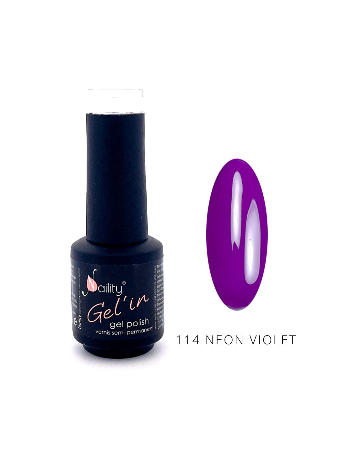 Vernis semi-permanent 114 Néon Violet 15ml