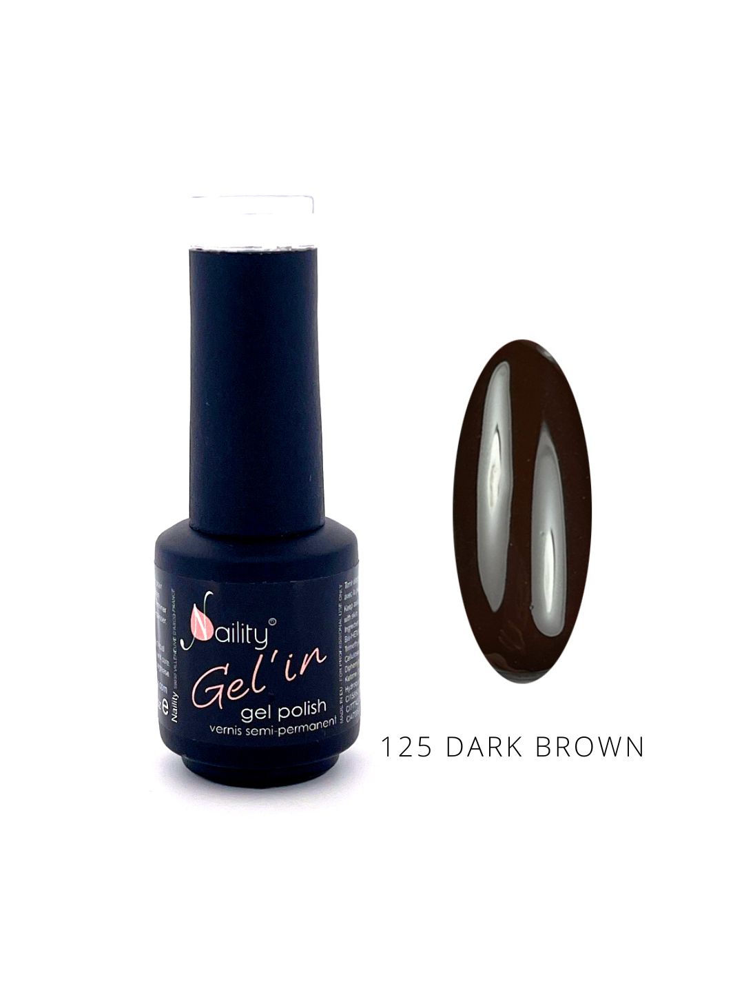 Vernis semi-permanent 125 Dark Brown 15ml