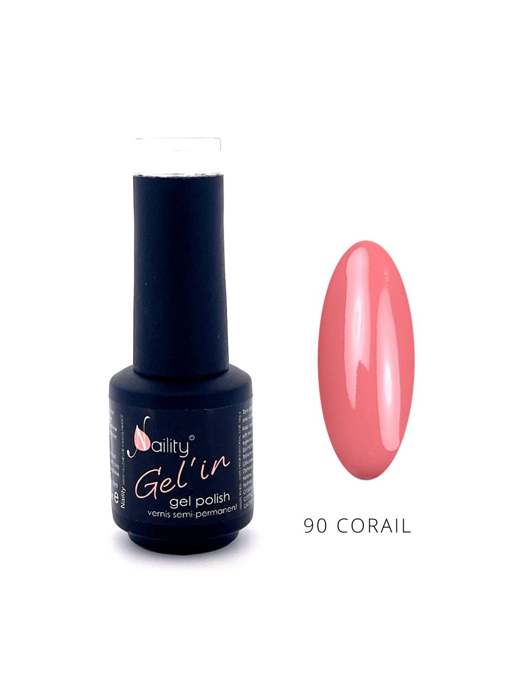 Vernis semi-permanent 90 Corail 15ml