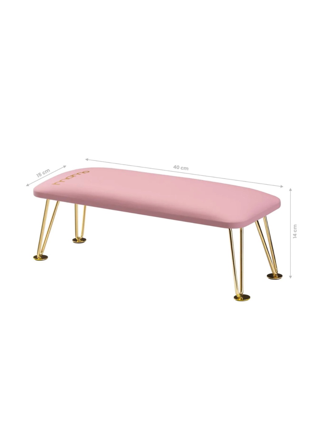 Repose main cuir rose